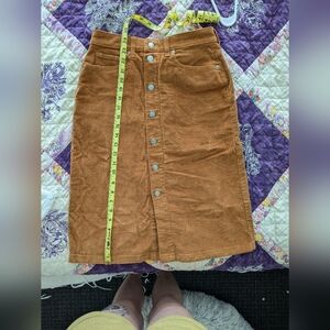 everlane corduroy skirt